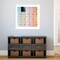 Pastel Lockers by Luc Vangindertael (laGrange) Wood Framed Wall Art Print